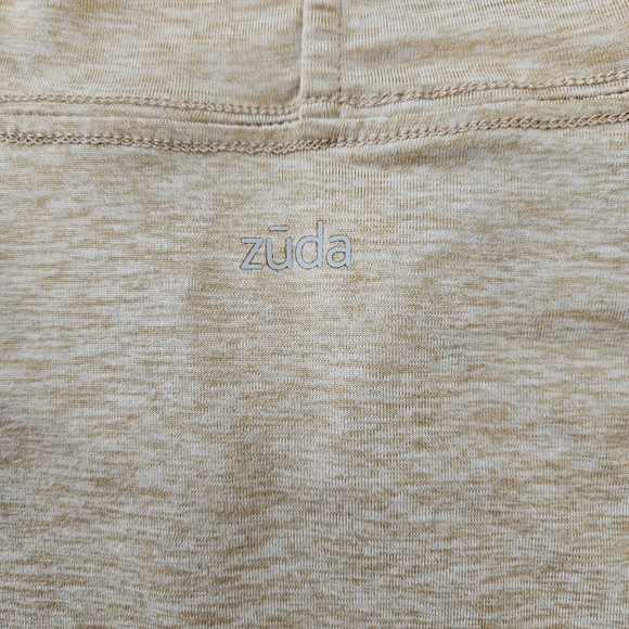 zuda Womens Z-Cool Jersey Short Sleeve Hooded Pullover Heather Oatmeal Small - Picture 7 of 15